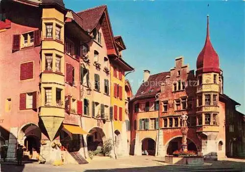 AK / Ansichtskarte  Biel Bienne BE Altstadt Kunsthaus la vieille ville Musée d'Art