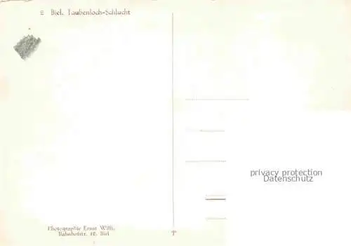 AK / Ansichtskarte  Biel Bienne BE Taubenlochschlucht Bruecke Gorges du Taubenloch