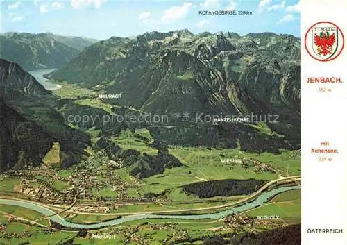 AK / Ansichtskarte  Jenbach Tirol AT Panorama Blick gegen Rofangebirge Achensee