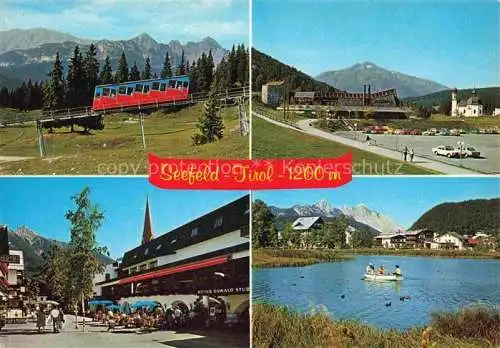 AK / Ansichtskarte  Seefeld Tirol Bergbahn zur Rosshuette Kongresszentrum Seekirchl Ortsansicht Wildsee