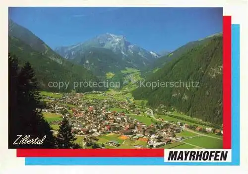 AK / Ansichtskarte  Mayrhofen  Zillertal Tirol AT Panorama Zillertal mit Gruenberg Zillertaler Alpen