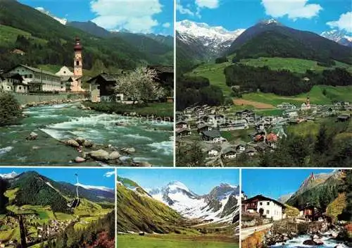 AK / Ansichtskarte  St Johann Ahrntal Suedtirol IT Partie am Fluss Panorama Alpen Sessellift