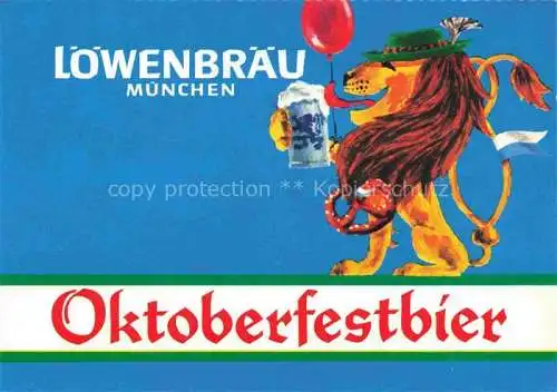 AK / Ansichtskarte  Muenchen Loewenbraeu Bier Oktoberfestbier Getraenke Kuenstlerkarte