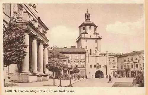 AK / Ansichtskarte  LUBLIN Lubelskie PL Fronton Magistratu i Brama Krakowska