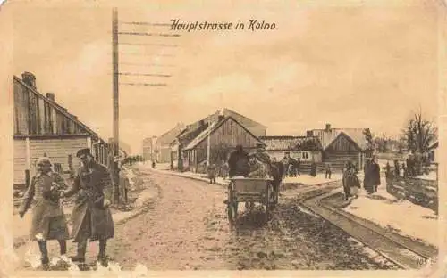 AK / Ansichtskarte  Kolno Kolnas Gross-Koellen OLSZTYN Allenstein PL Hauptstrasse Feldpost