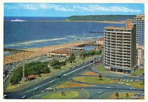 AK / Ansichtskarte  Durban  Southafrica RSA The magnificans setting of North Beach with a Luxury Liner leaving harbour