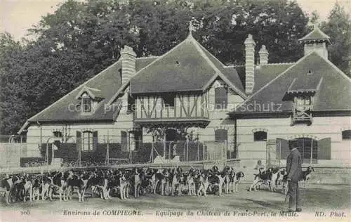 AK / Ansichtskarte  Franc-Port Chateau de Compiegne 60 Oise Equipage du Château la Meute