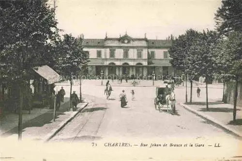 AK / Ansichtskarte  Chartres 28 Eure-et-Loir Rue Jehan de Beauce et la gare