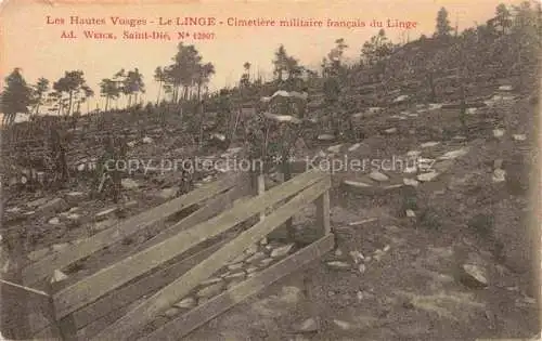 AK / Ansichtskarte  Le Linge Lingekopf Orbey Ribeauville 68 Alsace Cimetière militaire francais