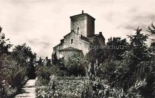 AK / Ansichtskarte  Germigny-des-Pres Orleans 45 Loiret Abside IXe siècle vue du jardin du Presbytère