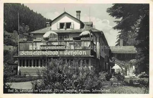 AK / Ansichtskarte  Bad St Leonhard Lavanttal Kaernten AT Schwefelheilbad und Pension