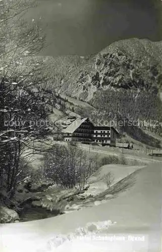 AK / Ansichtskarte  Brand Vorarlberg Hotel Schesaplana Winterlandschaft