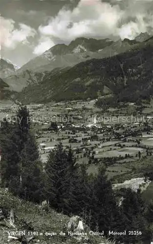 AK / Ansichtskarte  Virgen  Tirol AT Panorama Blick gegen Nordkette