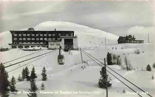 AK / Ansichtskarte  Seilbahn Cable-Car Telepherique Innsbruck Patscherkoefel Bergstation Tirol