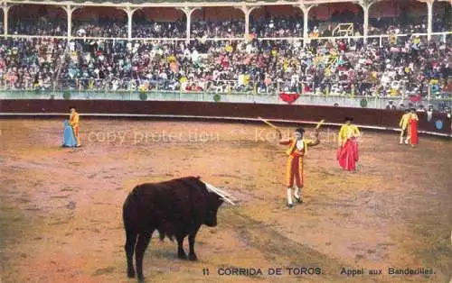 AK / Ansichtskarte  Corrida de Toros Stierkampf Bullfight-- Appel aux Banderilles