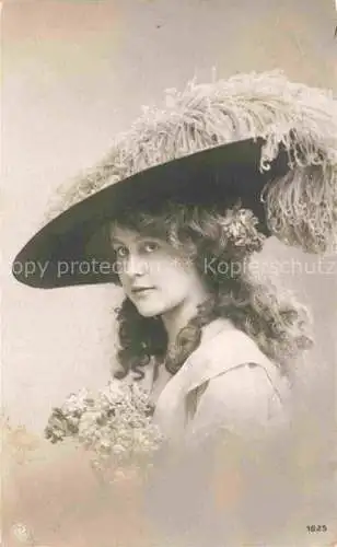 AK / Ansichtskarte  Foto NPG Nr. 1625 Hut Frau 