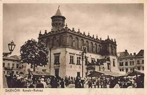 AK / Ansichtskarte  TARNOW OPOLSKI Tarnau PL Rynek Ratusz Feldpost