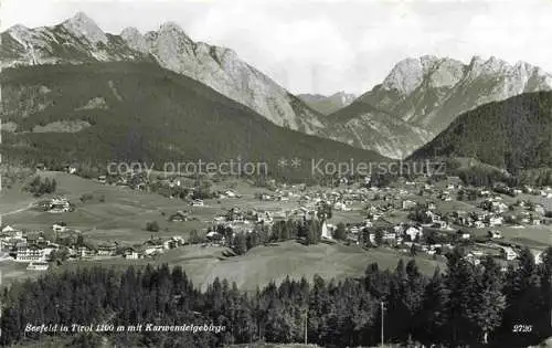 AK / Ansichtskarte  Seefeld Tirol Panorama Blick gegen Karwendelgebirge
