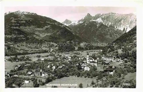 AK / Ansichtskarte  Schruns Tschagguns Vorarlberg AT Panorama Montafon