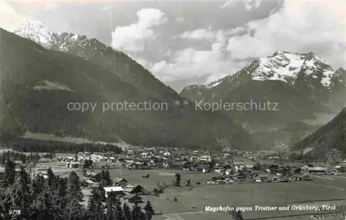 AK / Ansichtskarte  Mayrhofen  Zillertal Tirol AT Panorama Blick gegen Tristner und Gruenberg Alpen