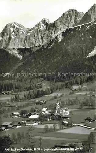 AK / Ansichtskarte  Ramsau Dachstein Steiermark AT Panorama Blick gegen Dachsteinsuedwaende Dachsteingebirge