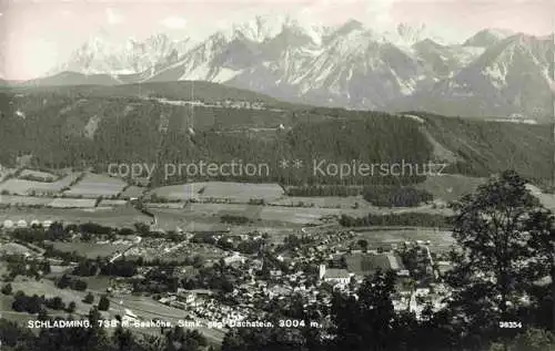 AK / Ansichtskarte  Schladming Obersteiermark AT Panorama Blick gegen Dachsteingebirge