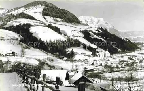 AK / Ansichtskarte  Donnersbach Steiermark AT Winterpanorama Blick gegen Grimming