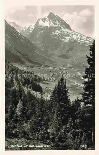 AK / Ansichtskarte  Galtuer Tirol AT Panorama Blick gegen Ballunspitze