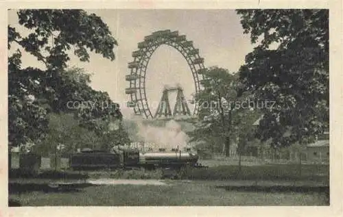 AK / Ansichtskarte  WIEN AT Prater Liliputbahn und Riesenrad