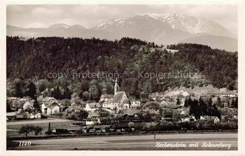 AK / Ansichtskarte  Seebenstein Niederoesterreich AT Panorama Blick gegen Schneeberg