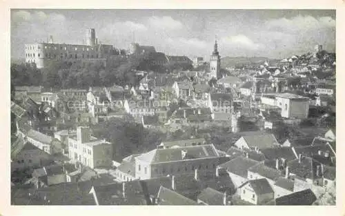 AK / Ansichtskarte  Nikolsburg Mikulov Suedmaehren Breclav CZ Stadtpanorama April 1945