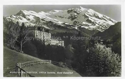 AK / Ansichtskarte  BAD GASTEIN Badgastein Pinzgau Pongau AT Hotel Kaiserhof Weltkurort Alpen