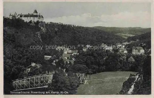 AK / Ansichtskarte  Rosenburg-Mold Waldviertel AT Panorama Schloss Rosenburg Sommerfrische