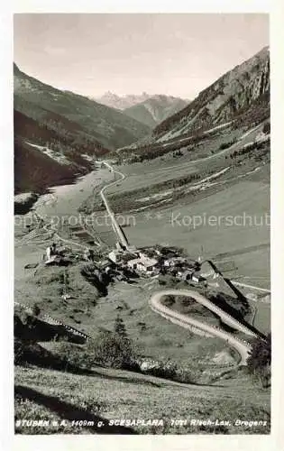 AK / Ansichtskarte  Stuben  Vorarlberg Flexenstrasse Tirol AT Panorama Blick gegen Scesaplana