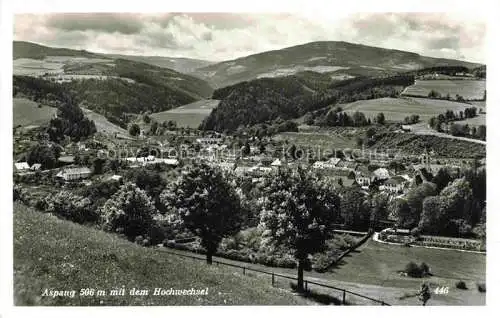 AK / Ansichtskarte  Aspang-Markt Panorama Blick gegen Hochwechsel