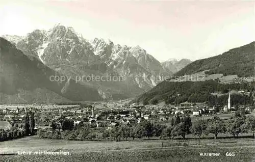 AK / Ansichtskarte  Lienz  Tirol AT Panorama Blick gegen Dolomiten