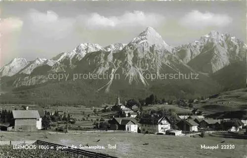 AK / Ansichtskarte  Lermoos Tirol AT Panorama Blick gegen die Sonnenspitze