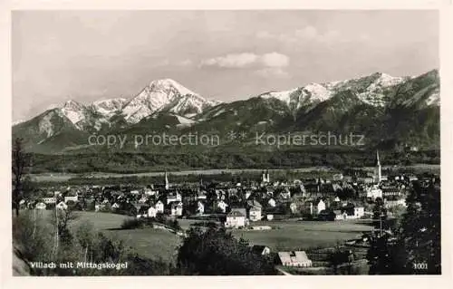 AK / Ansichtskarte  VILLACH Kaernten AT Panorama Blick gegen Mittagskogel