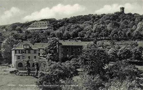 AK / Ansichtskarte  WITTEN  RUHR Am Helenenberg mit Aussichtsturm und Kinderheim