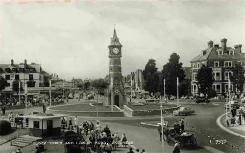 AK / Ansichtskarte  Skegness Kingston upon Hull UK Clock Tower and Lumeley Road