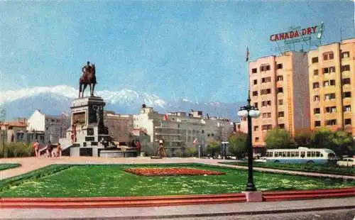 AK / Ansichtskarte  SANTIAGO  de Chile Reiterstandbild Canada Dry Hotel