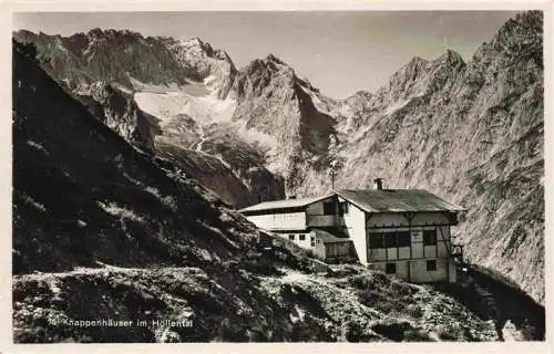 AK / Ansichtskarte  Knappenhaeuser 1527m Hoellental Wetterstein Zugspitze Panorama