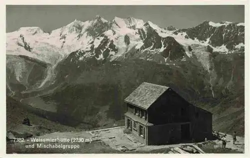 AK / Ansichtskarte  Weissmieshuette 2726m Saastal VS und Mischabelgruppe