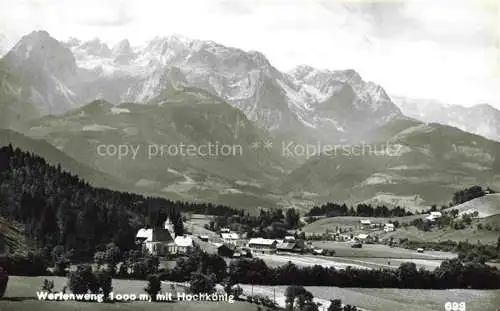 AK / Ansichtskarte  Werfenweng Pinzgau-Pongau AT Panorama Blick gegen Hochkoenig