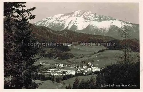 AK / Ansichtskarte  Mitterbach Erlaufsee oetscher Niederoesterreich AT Panorama Blick gegen oetscher