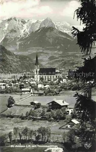 AK / Ansichtskarte  St Johann  Pongau AT Panorama Blick gegen Tennengebirge