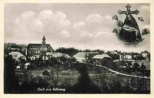 AK / Ansichtskarte  Adlwang Oberoesterreich AT Ortsansicht mit Kirche