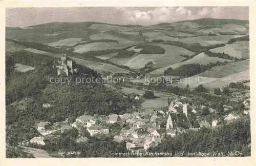 AK / Ansichtskarte  Kirchschlag Buckligen Welt Niederoesterreich AT Panorama Burgruine