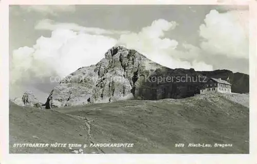 AK / Ansichtskarte  Zuers Arlberg Stuttgarter Huette gegen Fankokarspitze