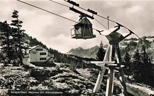 AK / Ansichtskarte  Mettmen 1565m GL Berggasthaus mit Glaernischkette Bergbahn